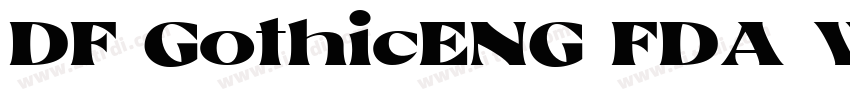 DF GothicENG FDA W14字体转换
